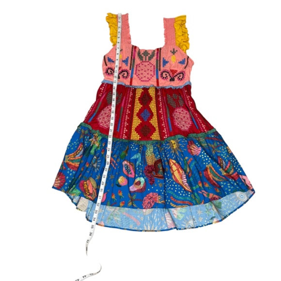 FARM Rio Color Block Embroidered Mini Dress Size Small - Picture 6 of 6